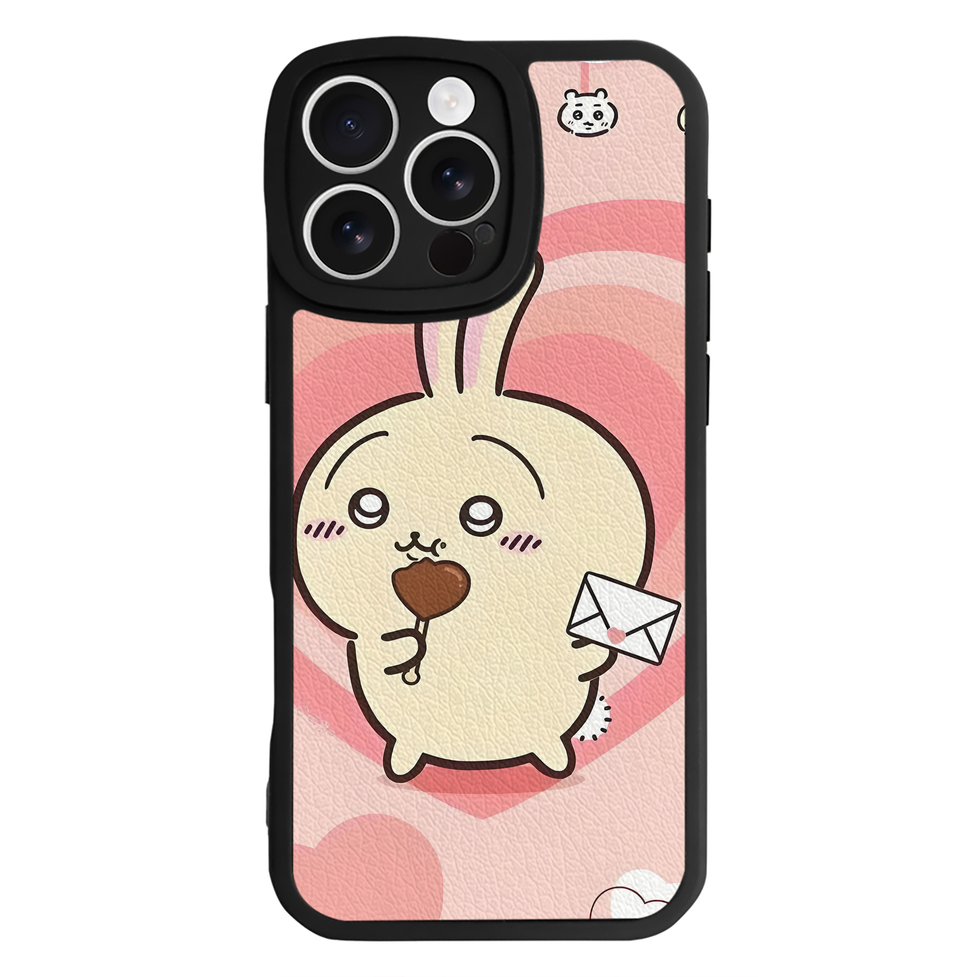 （画像用） ちいかわ Chii-kawa 【iPhone 16シリーズ対応】シリコンスマホケース（レザー調） 材質：シリコン